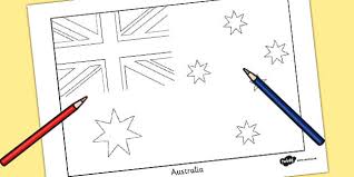 Rgb the national flag of australia has two parts. Australia Flag Template Colouring Sheet Teacher Made