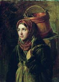 Girl Farmer Beautiful Painting Art Lovers Art Russian Painting