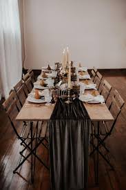 See more ideas about black tablecloth, wedding table, table decorations. 28 Halloween Wedding Ideas Gothic Weddings