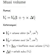 Pemuaian dapat diartikan sebagai perubahan ukuran sebuah benda pada 3 jenis dimensi (luas, panjang, volume) yang disebabkan oleh berubahnya suhu benda tersebut. Menghitung Volume Akhir Brainly Co Id