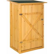 Gartenschränke auflagenboxen jetzt bei hornbach kaufen. Gartenschrank Mit Flachdach Gerateschrank Terassenschrank Outdoor Schrank Braun