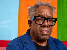 I'm staying at Larry Gagosian's place'