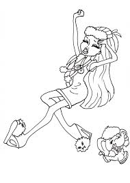 Monster high is great fun for many kids and teens today. Free Printable Monster High Coloring Pages Abbey Dead Tired Coloring Sheet