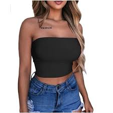 The truth about the crop top movement is that it has existed since the 1970s. New Hot Sexy Women Strapless Top Sexy Sleeveless Crop Top Elastic Boob Bandeau Tube Tops Shirt Cami Top No Chest Pad Walmart Canada