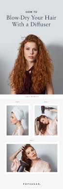 How To Blow Dry Your Hair At Home Using A Diffuser Blow Dry Hair Curls Hair Diffuser Wavey Hair
