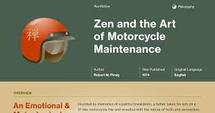 Zen And The Art Of Motorcycle Maintenance Infographic Course Hero