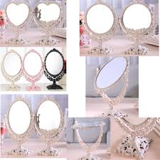Gohope makeup mirror 10x magnifying vanity led cosmetic high definition touch control 360 rotation powerful suction cup for bathroom shower travel canada. East Majik Makeup Vanity Mirror Double Sided High Definition Mirror Love Pattern