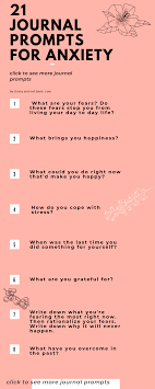 21 Journal Prompts For Anxiety Journaling Is Therapy It Helps You Practice Mindfulness And Self Discovery These Journal Prompts Will Help You Calm Your Anxie