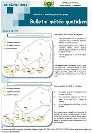 Quant à cet/cette je pense que l'on va utiliser l'un ou l'autre selon la phrase que l'on a à écrire: Bulletin Meteo Quotidien Du 08 Page Media Meteo Niger 1 Facebook