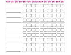137 Best Printable Reward Charts Template Images In 2019