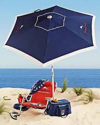 Navy Deluxe 7 Beach Umbrella Beach Gear Tommy Bahama Decor Tommy Bahama Beach Chair