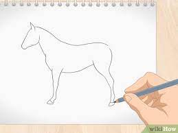 Como Dibujar Un Caballo Sencillo Con Imagenes Wikihow La realización de dibujos es un arte peculiar y muy bonito, que se puede llevar a cabo de múltiples maneras. como dibujar un caballo sencillo con