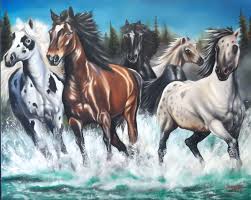 5 out of 5 stars (134) $ 25.00 free shipping favorite add to. Wild Horses Painting By Nick Danapassis Artmajeur