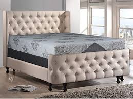 Greton Medium Plush Tight Top Memory Foam Gel Faom Mattress And 4 Quot Low Profile Metal Box Spring Foundation Set Mattress Spring Foundation Cheap Mattress