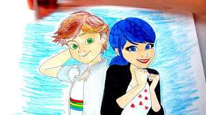 If she does not dream of her secret love adrien, she is the superhero ladybug. Miraculous Ladybug Marinette And Adrien Coloring Book For Kids Colors Fun Animals For Kids Video Dailymotion