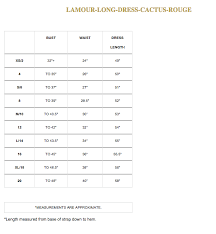 Trashy Diva Long L Amour Cactus Rouge Size Chart Size Chart Trashy Diva Chart