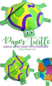 Simple Paper Turtle Craft Turtle Crafts Easy Arts And Crafts Animal Crafts For Kids