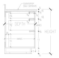 Base Cabinet Section Cabinet Detailing Kitchen Base Cabinets Residential Cabinets