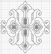 Imaginesque Blackwork Embroidery Small Motif Pattern