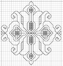 imaginesque blackwork embroidery small motif pattern