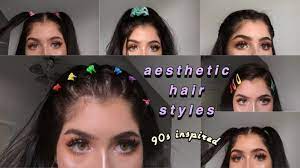 90s Inspired Aesthetic Hairstyles Emma Donado Youtube Hairstyles 90s Hairstyles Hair Styles Aesthetic Hair