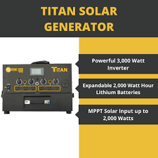 Don't miss the current titan solar sale going on now! Buy Titan Solar Generator 3000 Watts Free Shipping No Sales Tax