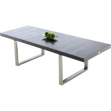 This Contemporary Table Is Just The Spot For Modern Meals Sleek Chromed Base For Optimal Support Large Dining Table Dining Table In Kitchen Dining Table Black