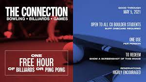 Get a cu login, see your accounts, activate secondary accounts. Cu Boulder University Memorial Center Cu Boulder Students Get One Free Hour Of Billiards Or Ping Pong At The Connection Just Show This Post At The Front Desk To Redeem