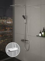 Thermostatic shower valve with 2 way diverter. Mira Thermostatic Black Two Way Shower Column Dk2921c Teska Makes A Difference In Your Bathroom