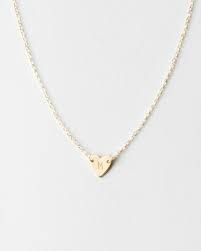986 results for heart necklace with initial. Frankie Heart Necklace Gldn