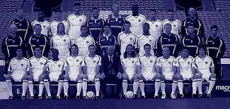 leeds united team photo 2008 2009 back row harvey sharman head physio rui marques ben parker lubomir micha leeds united leeds united team luciano becchio