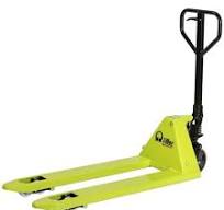 Transpaleta almacen ruedas nylon/poly 2500kg verde gs s4 poly/poly lifter