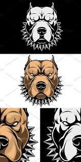 Angry Dog Head Angry Dog Pitbull Art Dog Drawing Simple