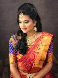 Pin By Mehar Mudgil On Indian Dresses Hair Style On Saree Indian Bridal Hairstyles Womens Hairstyles