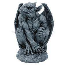 Small Wingless Doglike Gargoyle 5 1 2 Tall Cast In Gray Stone Home Decor Gothic Gargoyles Gargoyles Art Gargoyle Tattoo