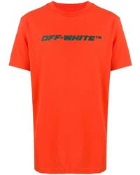 Maybe you would like to learn more about one of these? Men S Orange Crew Neck T Shirts By Off White Lookastic