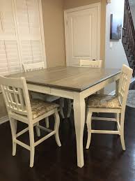 That's the great thing about wood furniture! Table Two Benches Natural Hardwood Top Dining Set Chalk Painted Bases Low Voc Finish Furniture Dining Room Furniture Deshpandefoundationindia Org
