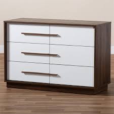 46 h dresser chest hand carved detail antlers solid walnut wood 4 drawer. Baxton Studio Mette Mid Century 6 Drawer Wood Dresser In White And Walnut 157 21003 9522 Cymx