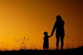 Premium Photo | Silhouette of a mother and son playing in sunset