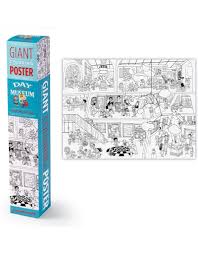 Coloring posters for all ages. Day At The Art Museum Giant Coloring Poster Tumbleweed Toys