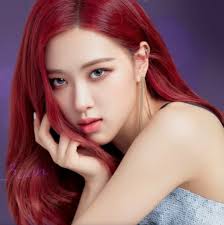 Rose Blackpink Rambut Merah Selebritas Gadis Korea