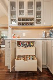 Small Liquor Cabinet Kitchen Contemporary With Built In Bar Concrete Floor Frosted Glass Built In Wine Rack Interior Design Kitchen Kitchen Drawer Organization
