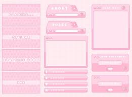 Strawberry Theme Full Twitch Package Etsy Aesthetic Template Overlays Twitch Streaming Setup