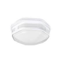 This fixture accepts a single light. Eti Lighting 12 5w Led Flush Mount Outdoor Ceiling Light 830 Lm 120v 277v Selectable Cct White Eti Lighting Fme 83 802 Mv N N W Homelectrical Com