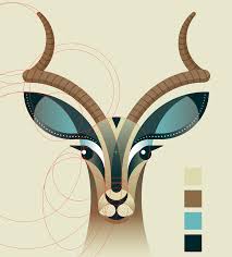 Geometric Impala Geometric Animals Art Drawings Beautiful Impala Animal