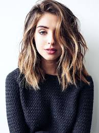 Blue Sweater Brown Hair Highlights Short Haircuts For Older Women White Background In 2020 Hair Styles Short Hair Styles Medium Hair Styles