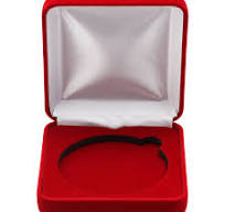 Black Velvet Hinged Gift Box for 5oz Silver Rounds (71mm Capsule)
