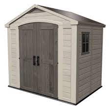 L'abri de jardin en résine : Keter Abri De Jardin En Resine 4 7m Marron Et Beige Cdiscount Jardin