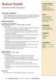 Crafting a title examiner resume that catches the attention of hiring managers is paramount to getting the job, and livecareer is here to help you stand out from the competition. Title Examiner Resume Samples Qwikresume