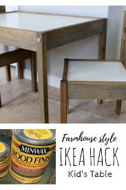 Stain Or Paint This Super Cheap Ikea Kid S Table To Make It Match Your Decor Ikea Kids Table Ikea Toddler Table Ikea Hack Kids Table